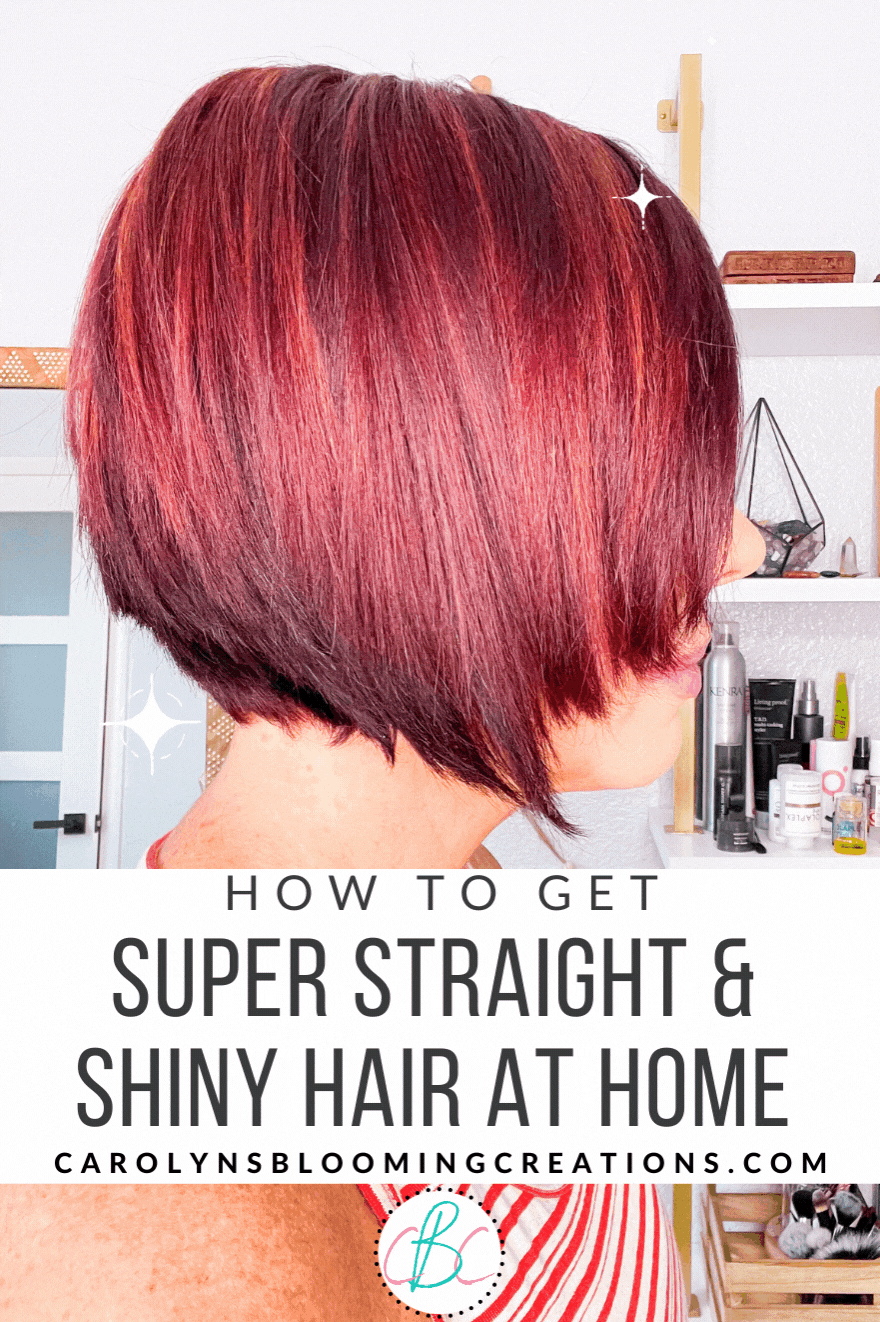 How to get 2025 shiny straight hair